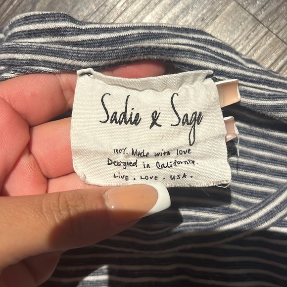 Anthropologie Sadie & Sage striped shirt - Picture 2 of 4